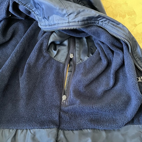 Columbia Sportwear Co Navy Blue dolman half fleece lining full zip jacket - Picture 12 of 17